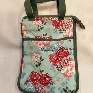 PB Madeline monogrammed insulated lunch bag